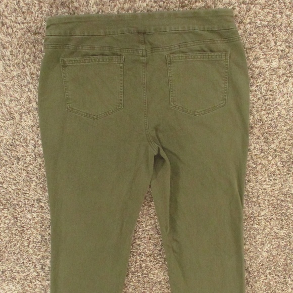 Chico's Jeans Women's 3 Green Pull On Jegging Ankle Stretch Denim - Picture 4 of 7